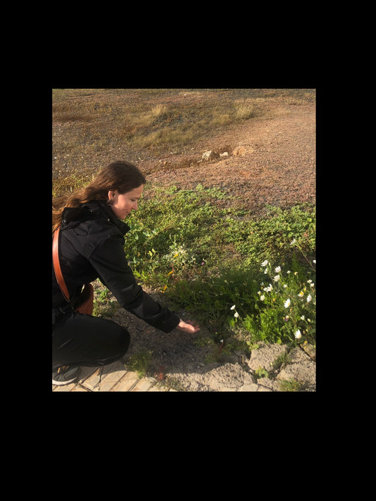 Recolectando flores en viajes