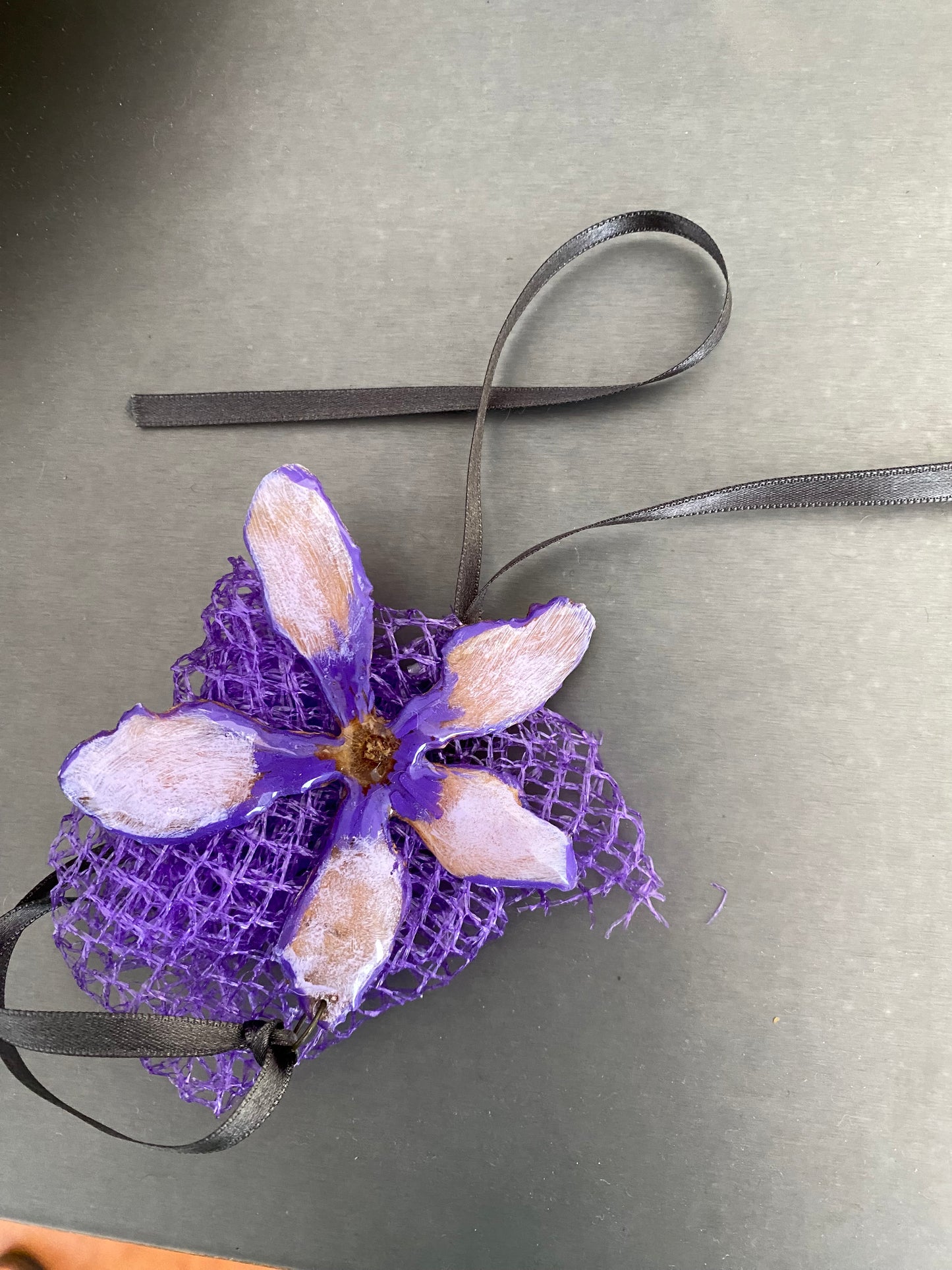 Lilac Cyclamen Pendant