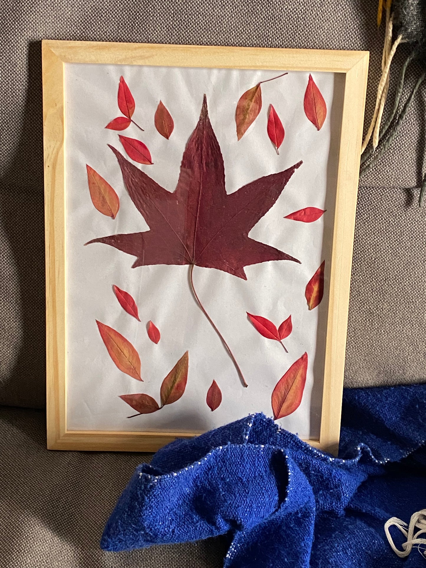 Composición hoja de maple