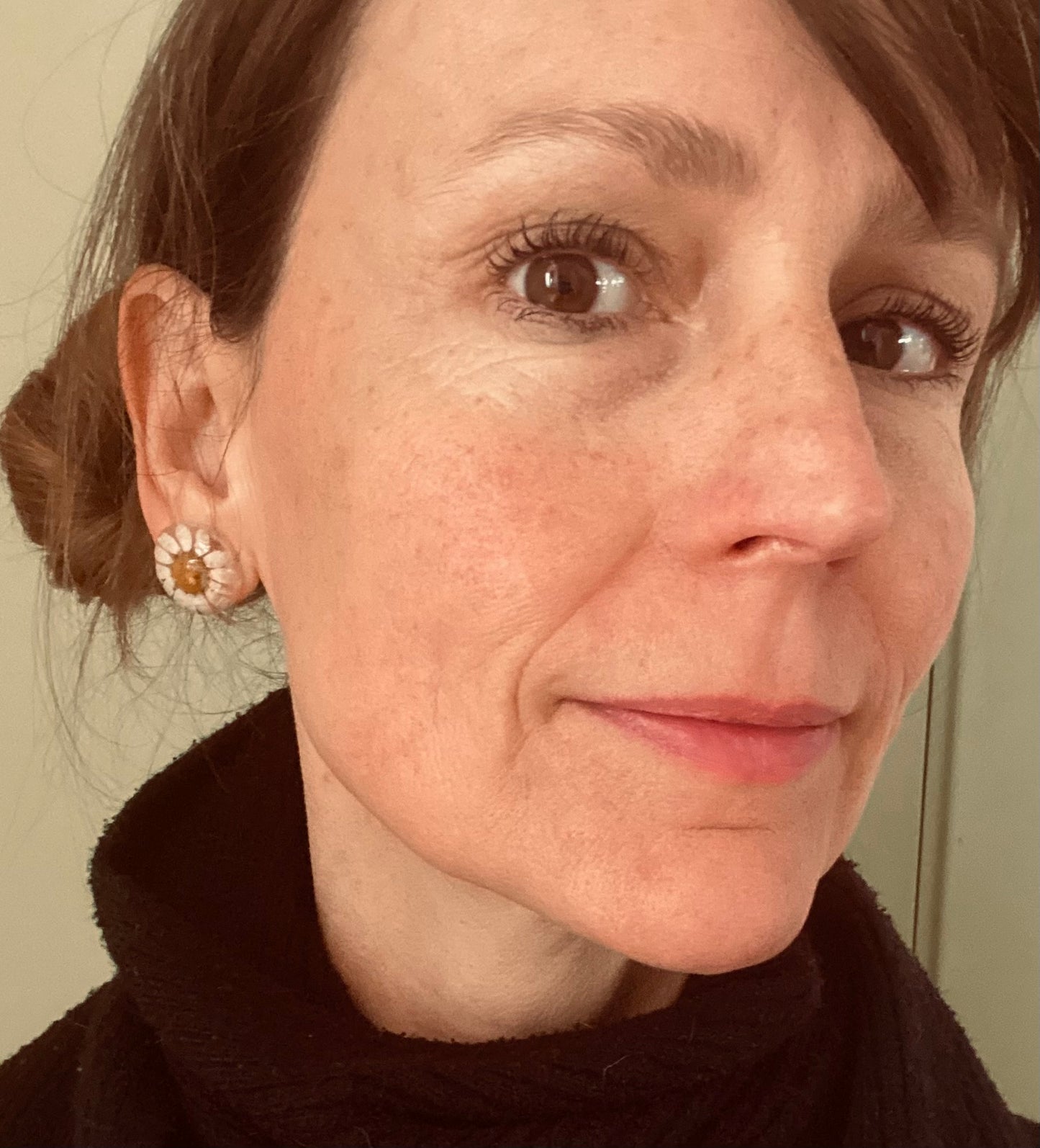 chamomile flower earrings