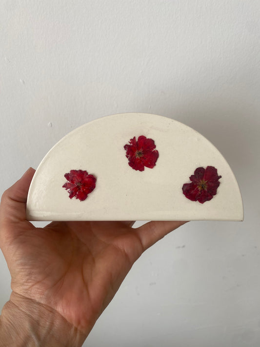 Servilleteros con flores naturales