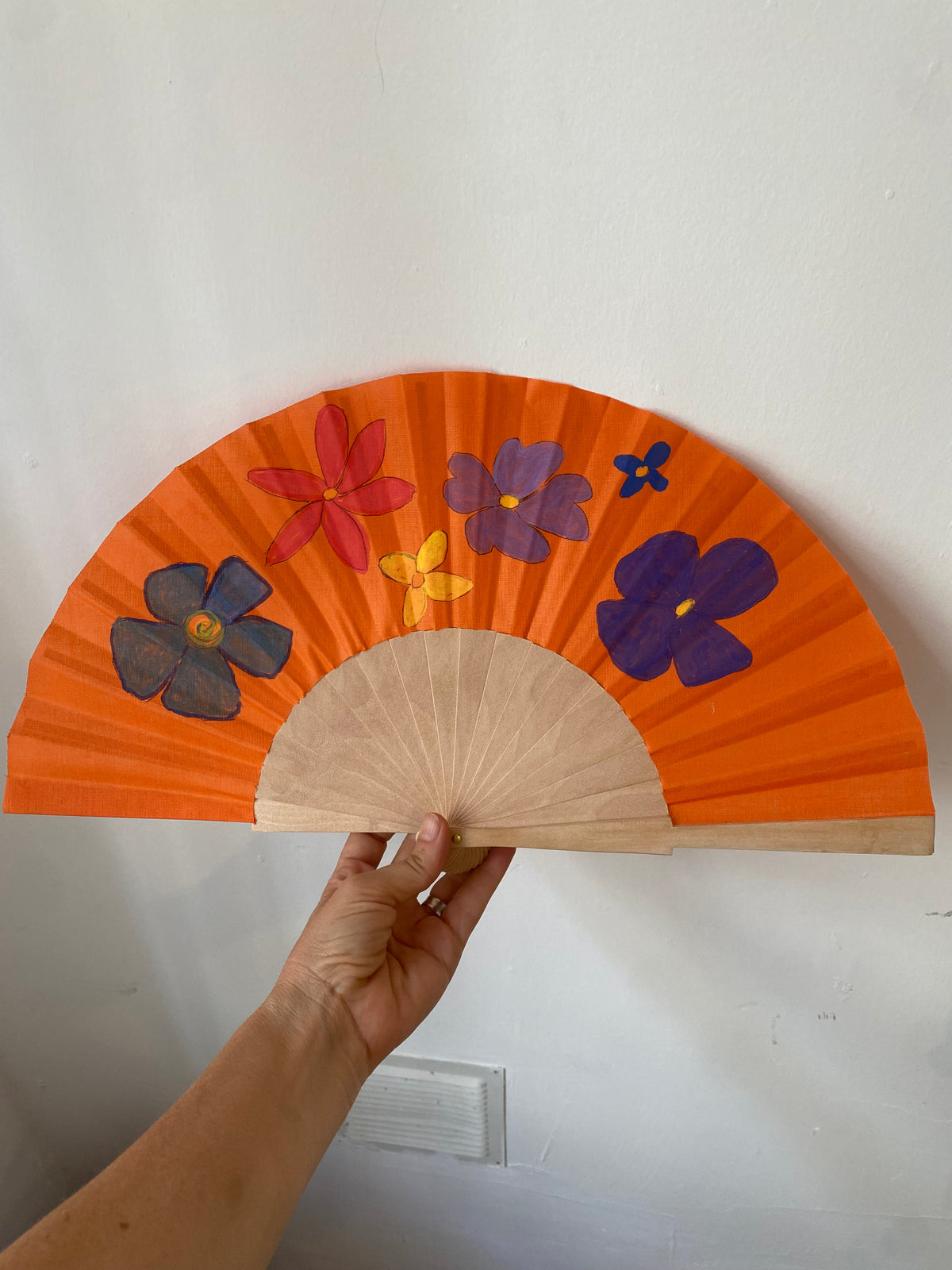Hand-painted fans
