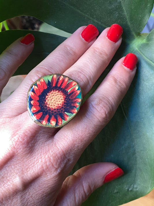 Anillo flor de fuego