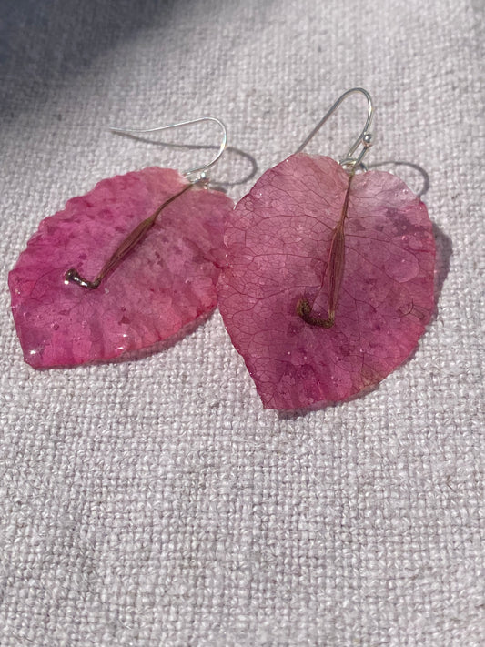 Pendientes de bugambilia