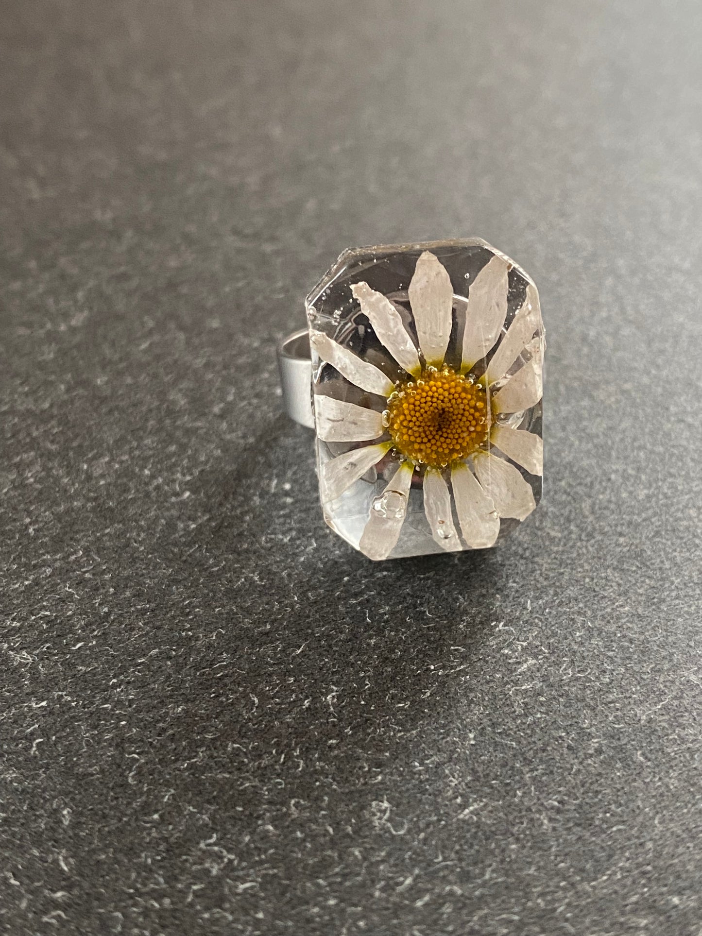 Anillo flor de manzanilla