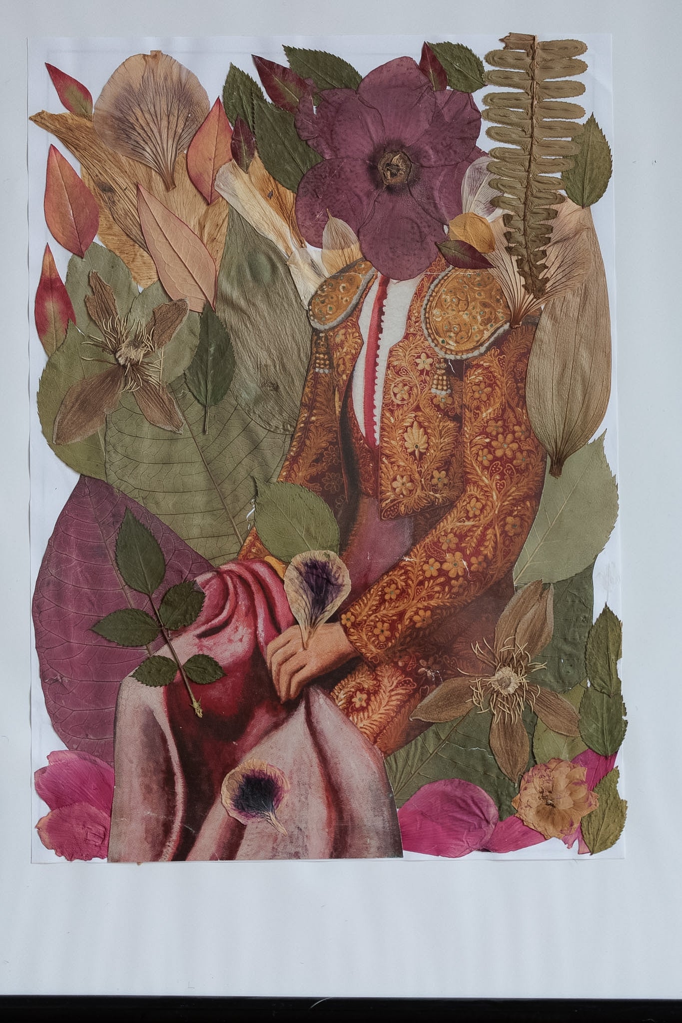 Torero y flores