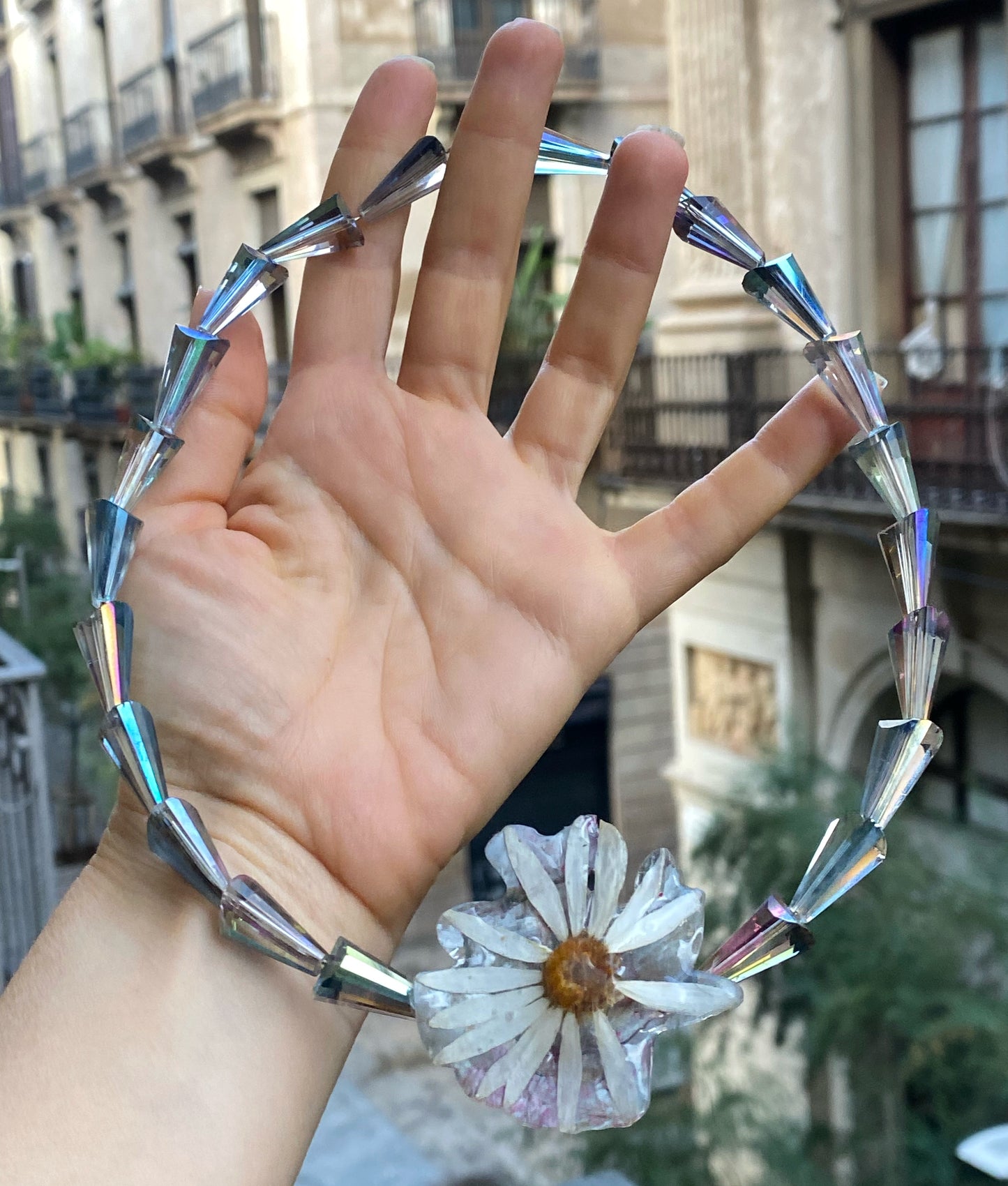 Collar_Margarita_Cristales_Endek_Nature