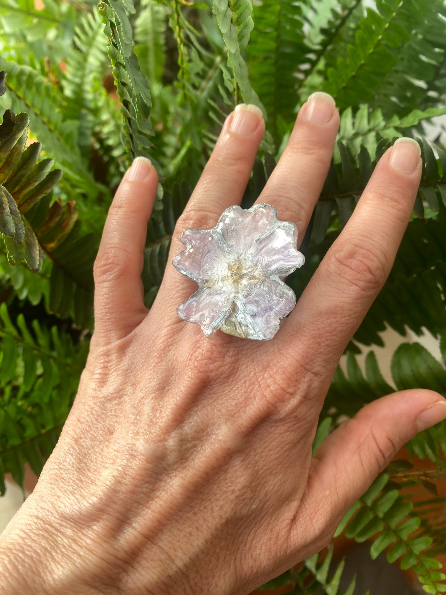 Anillo flor Lila