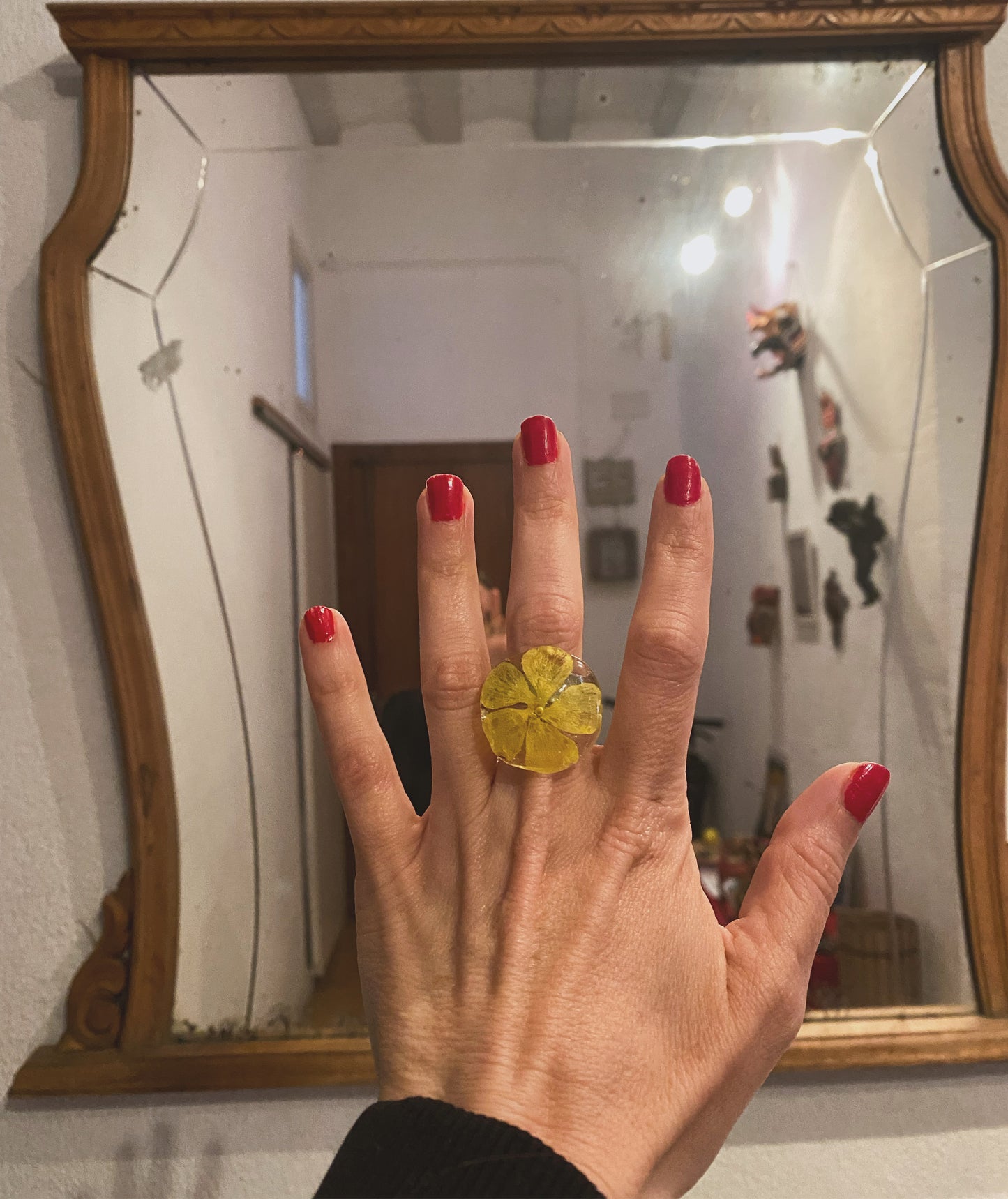 Anillo flor de trébol