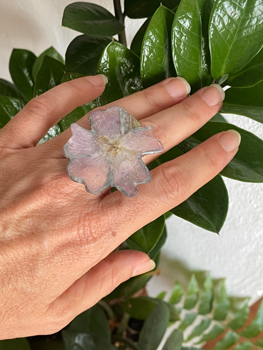 Anillo flor Lila