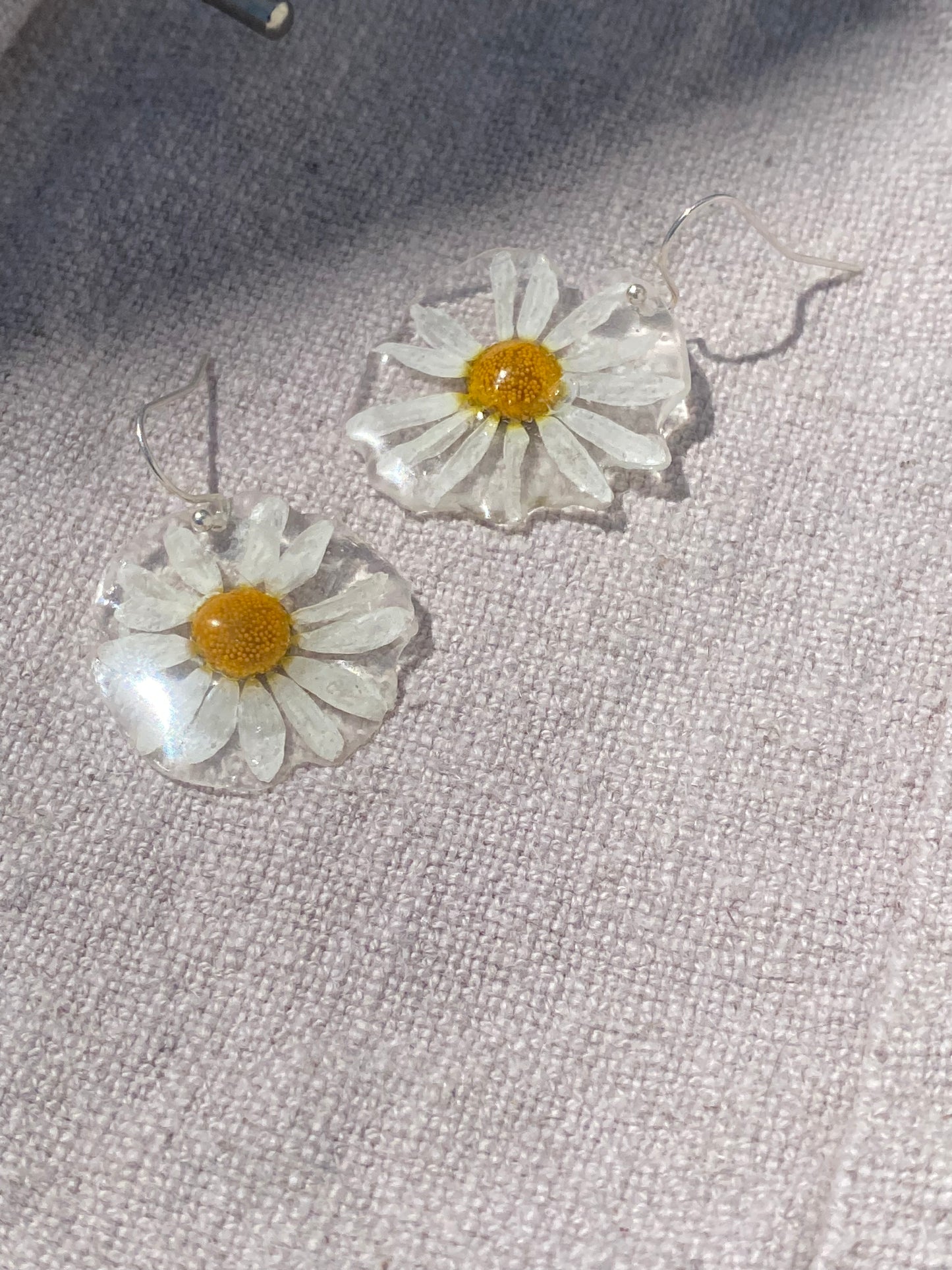 chamomile flower earrings