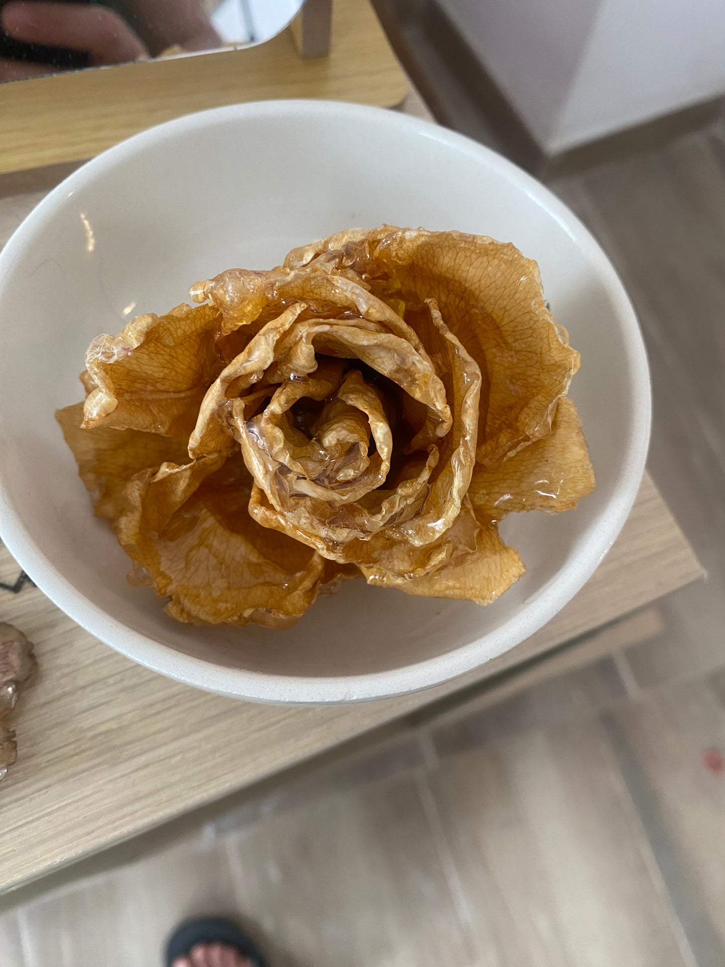 Pinza para el cabello de rosa