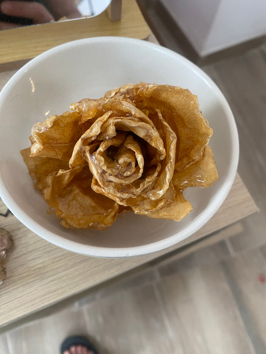 Pinza para el cabello de rosa