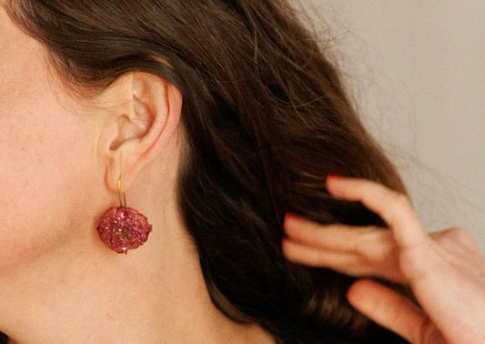 Pendientes rosa mini