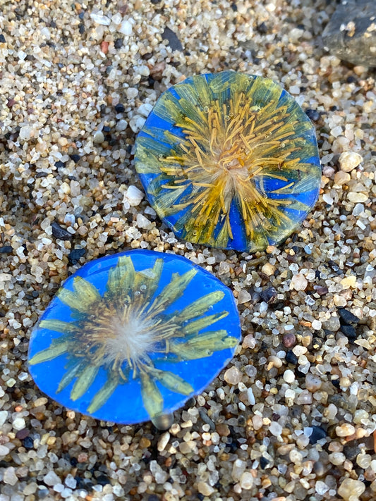 Pendientes flor diente de león